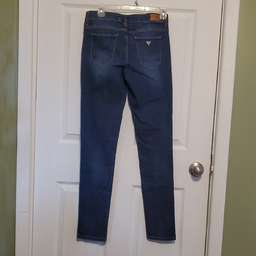 Guess Casual Women's Skinny Jeans in Deep Blue - Picture 3 of 8